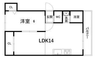 クレールドボタン【403号室】の間取り