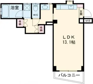 フォンティーヌ茅【2階】の間取り