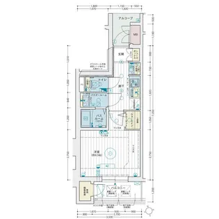 エステムコート名古屋葵【9階】の間取り