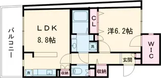 PASEO四谷三丁目【1階】の間取り