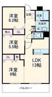 リヴェールJ・34【5階】の間取り