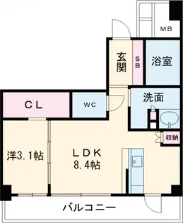 JMF RESIDENCE 町田【3階】の間取り
