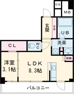 JMF RESIDENCE 町田【6階】の間取り