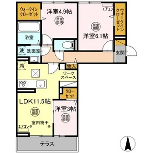 オーフィングⅢ【3階】の間取り