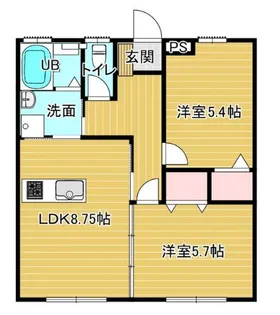 ファインアベニュー【102号室】の間取り