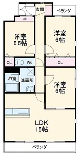クオリティタウン上野 参番館【2階】の間取り