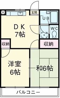 烏山エイトハウス【203号室】の間取り