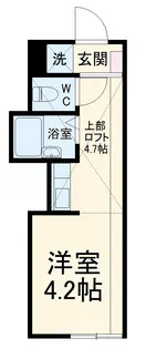 プライムテラス生田【1階】の間取り