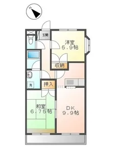 エトワール20【101号室】の間取り