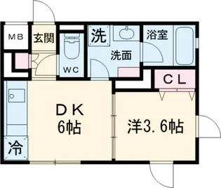 CREALPREMIER笹塚【309号室】の間取り