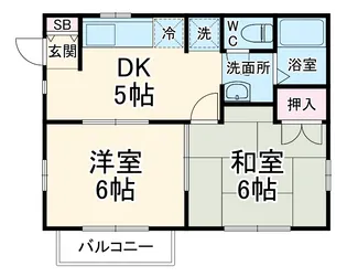 プランドール【201号室】の間取り