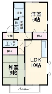 ヴィラージュコート弐番館【2階】の間取り