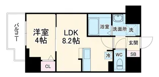ローズコーポ堺筋本町【5階】の間取り