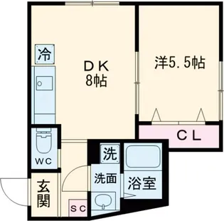 ウェルスクエア永福町【4階】の間取り