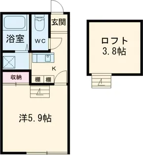 エスポワール【2階】の間取り