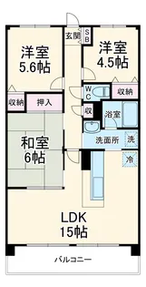 エテルノ豊春【6階】の間取り