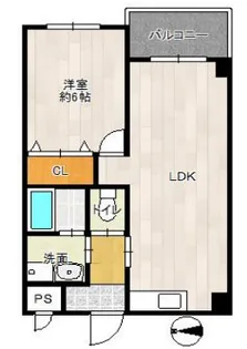 レクシア上新庄【3階】の間取り