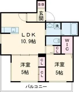 ビエンベニードス【2階】の間取り