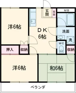 ベルハイム【202号室】の間取り