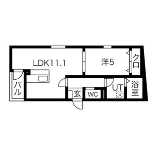 DELA松原【1階】の間取り