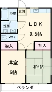 ハイツあたご【1階】の間取り