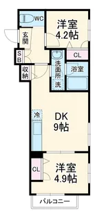 ベルレジデンス日吉【3階】の間取り