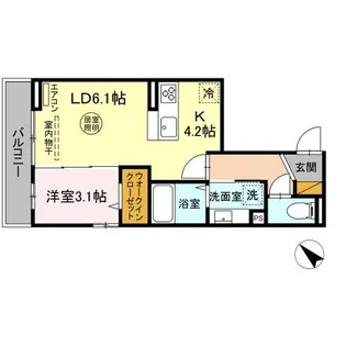 ウィン ヴェール21【3階】の間取り