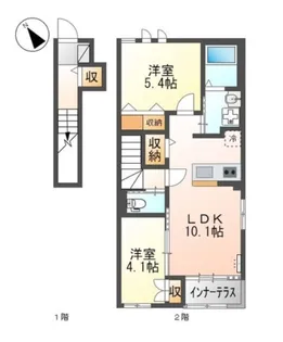 RISO(リーゾ)【2階】の間取り