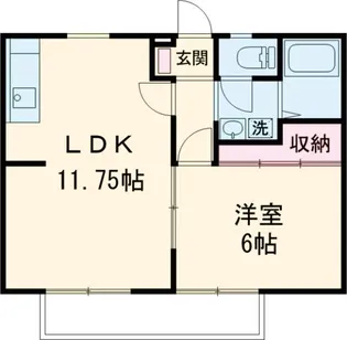 ヤナゼパナハイツA【2階】の間取り