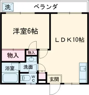 ビクトリーハイツ東峰【202号室】の間取り