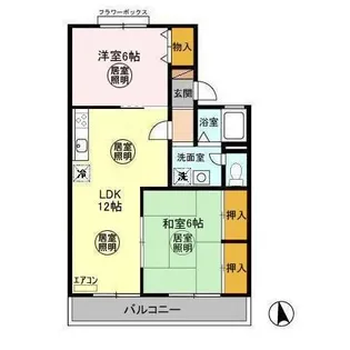 ウェルセッジ請西 Ⅱ【1階】の間取り