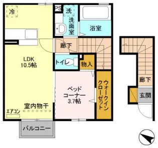 ヴァルール吾妻【2階】の間取り