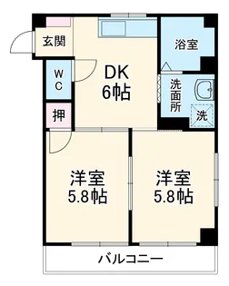 ハイツ東陽【305号室】の間取り
