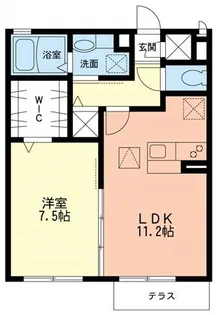 ヒルサイドパレス【0102号室】の間取り
