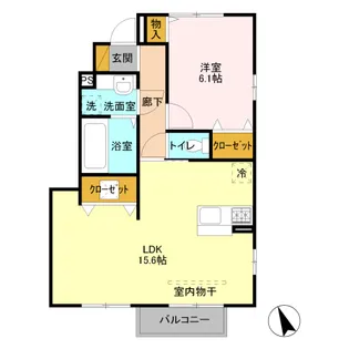 ウィル南町 A【1階】の間取り
