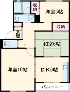 グランドハイツ御幸M【111号室】の間取り