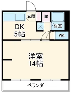 カーサ徳寿【201号室】の間取り