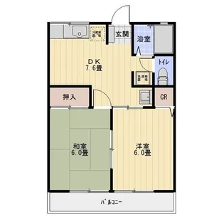 シャトレB【2階】の間取り