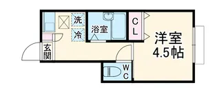 メルディア与野本町【1階】の間取り