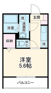 メルディア大和田Ⅲ【3階】の間取り