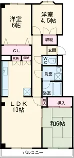 ウインザーパレスNo.2【2階】の間取り