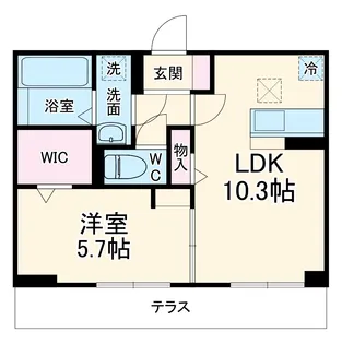 リヴィエール Ⅰ【3階】の間取り