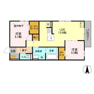 海正 B【3階】の間取り