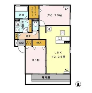 パルA【1階】の間取り