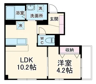 Le Soleil【1階】の間取り