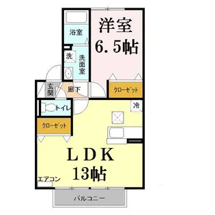 タウンハウス フォレ【1階】の間取り