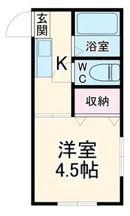 ボヌール東越谷【2階】の間取り