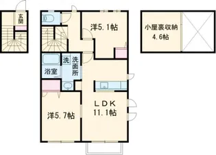 Win Villa 錦【2階】の間取り