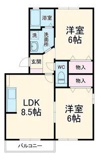 スカイガーデン【101号室】の間取り