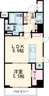 ザ・パークハビオ早稲田【4階】の間取り